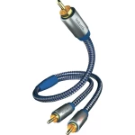 Inakustik-Činč audio priklj. kabel [2x činč utikač - 1x činč utikač] 3m, plav/sr