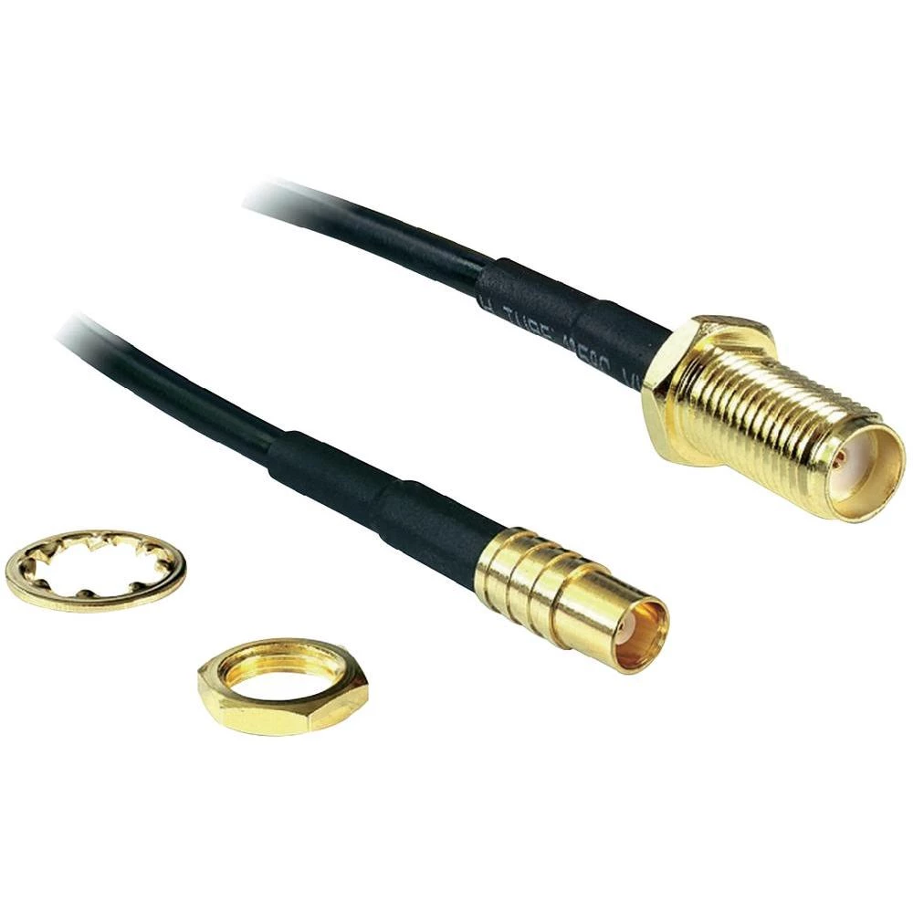 WLAN-antena - produžni kabel [1x SMA-utičnica - 1x MCX-priključak] 0.20 m crni slika