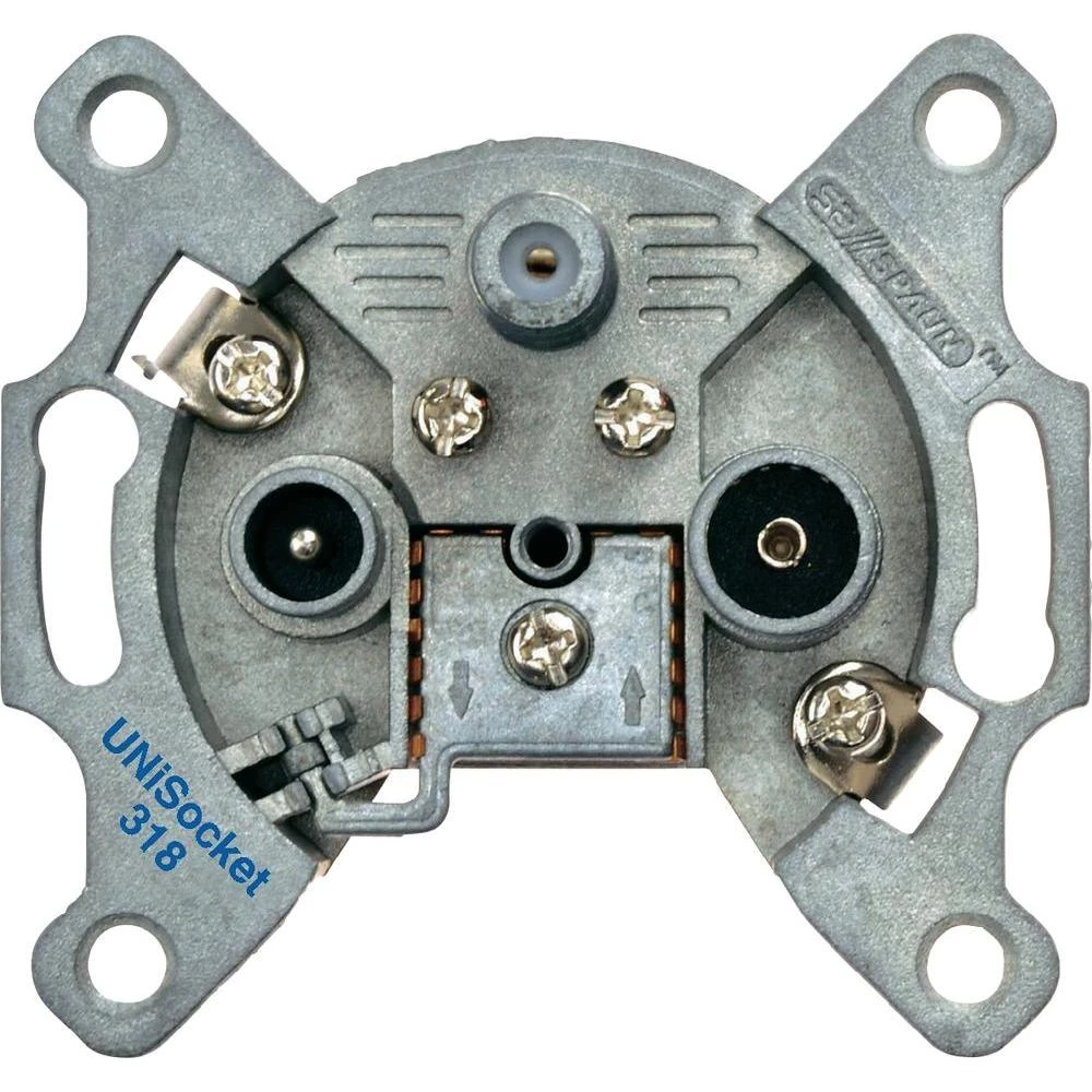 Spaun UNISocket 318 antenska utičnica, prolazna doza, 18 dB slika