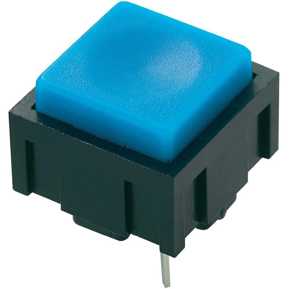 PBS-18B-Potisna tipka, 50V DC/AC, 0.025A 1 x isključeno/(uključeno), plavo, tipk slika