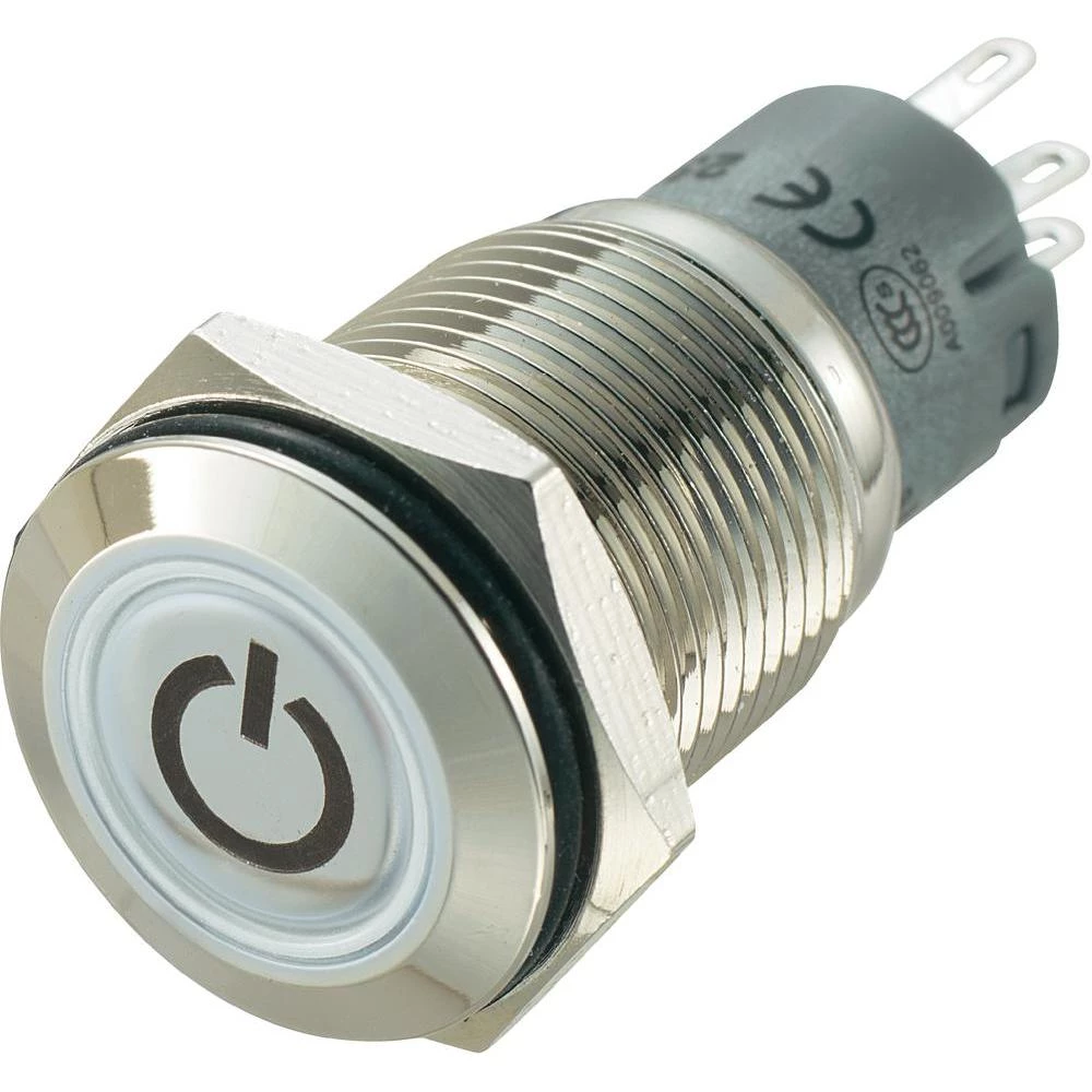 LAS2-GQF-11E/R/12V/N Potisna tipka sa zaštitom, simbol uključenja, 250 V/AC, 5A, slika