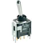NKK Switches B12AP-Preklopni prekidač, 28 V/DC, 0.1A, 1 x uključeno/uključeno, P