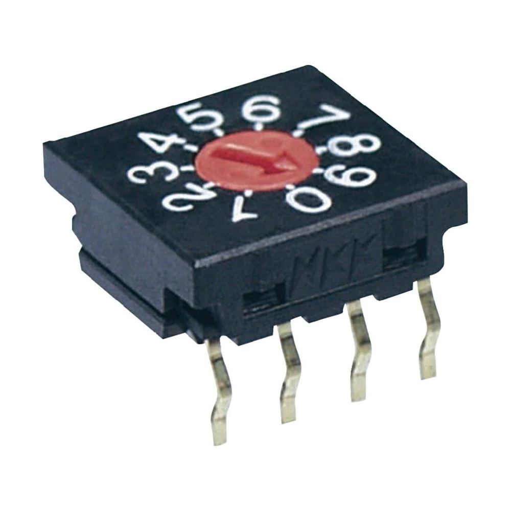 NKK Switches THT FR01FR16H-S-Vrtljivi prekidač, 16 pozicija, aktiviranje sa odvi slika