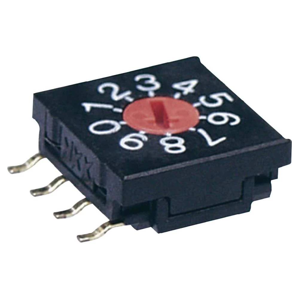 NKK Switches SMT FR02FR10P-S-Vrtljivi prekidač, 10 pozicija, aktiviranje sa odvi slika