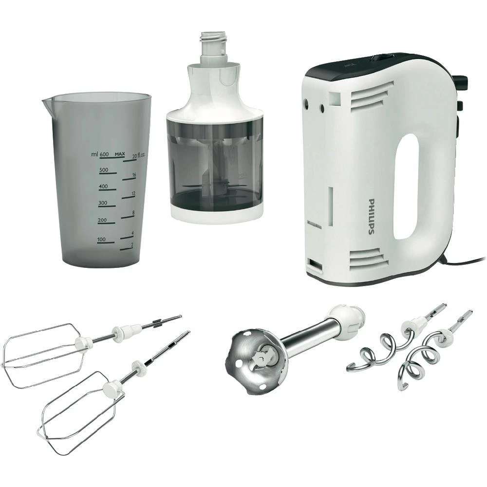 Ručni mikser s brojnim dodacima Philips HR1578/00, funkcijaFlexiMix, bijelo-crn, slika