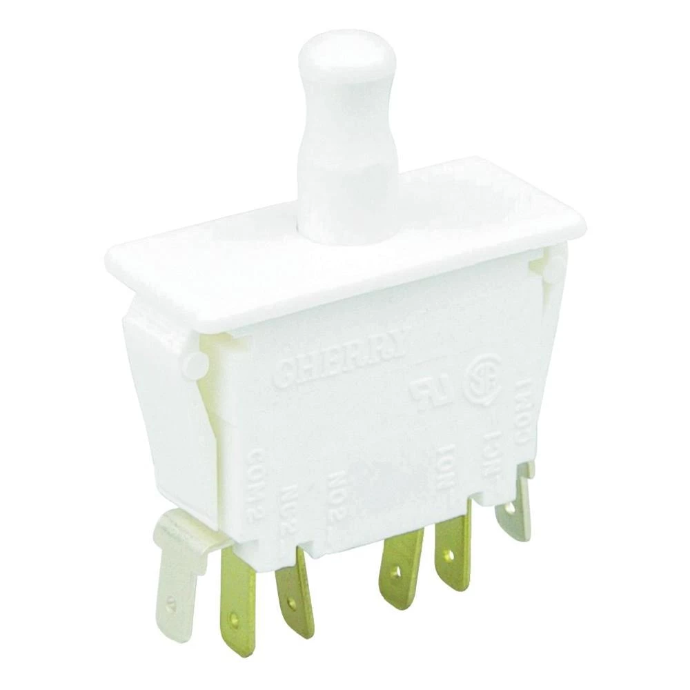 Cherry Switches F79-30A-Potisna tipka, 250 V/AC, 10A, 2 x uključeno/(uključeno), slika