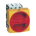 BACO 0172001-Prekidač za razdvajanje, 25A, 1x90°, žut, crven, 3-polni, 1 komad slika