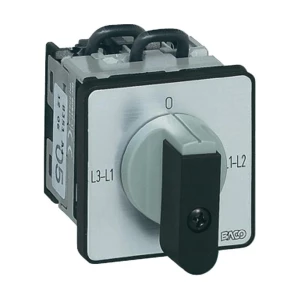 BACO NY31AQ1-Preklopni prekidač za voltmetar, 16A, 360°, siv, crn, 1 komad BANY slika