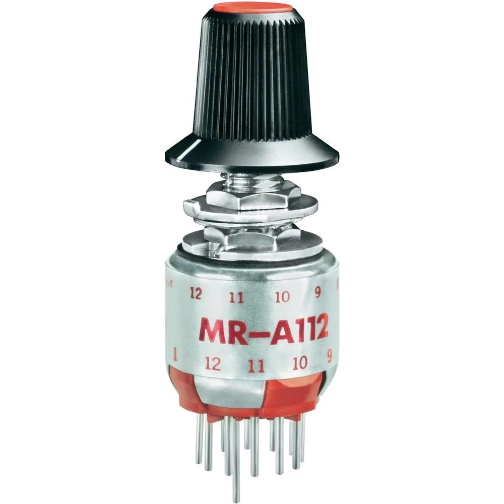 NKK Switches MRA112-A-Vrtljivi prekidač, 125 V/AC, 0.25A, 12 pozicija, 1 x 30°, slika