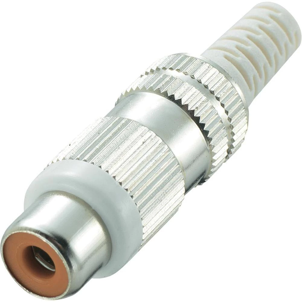 inč konektor, ženski, ravni kontakti, broj polova: 2 žut, 1 komad slika