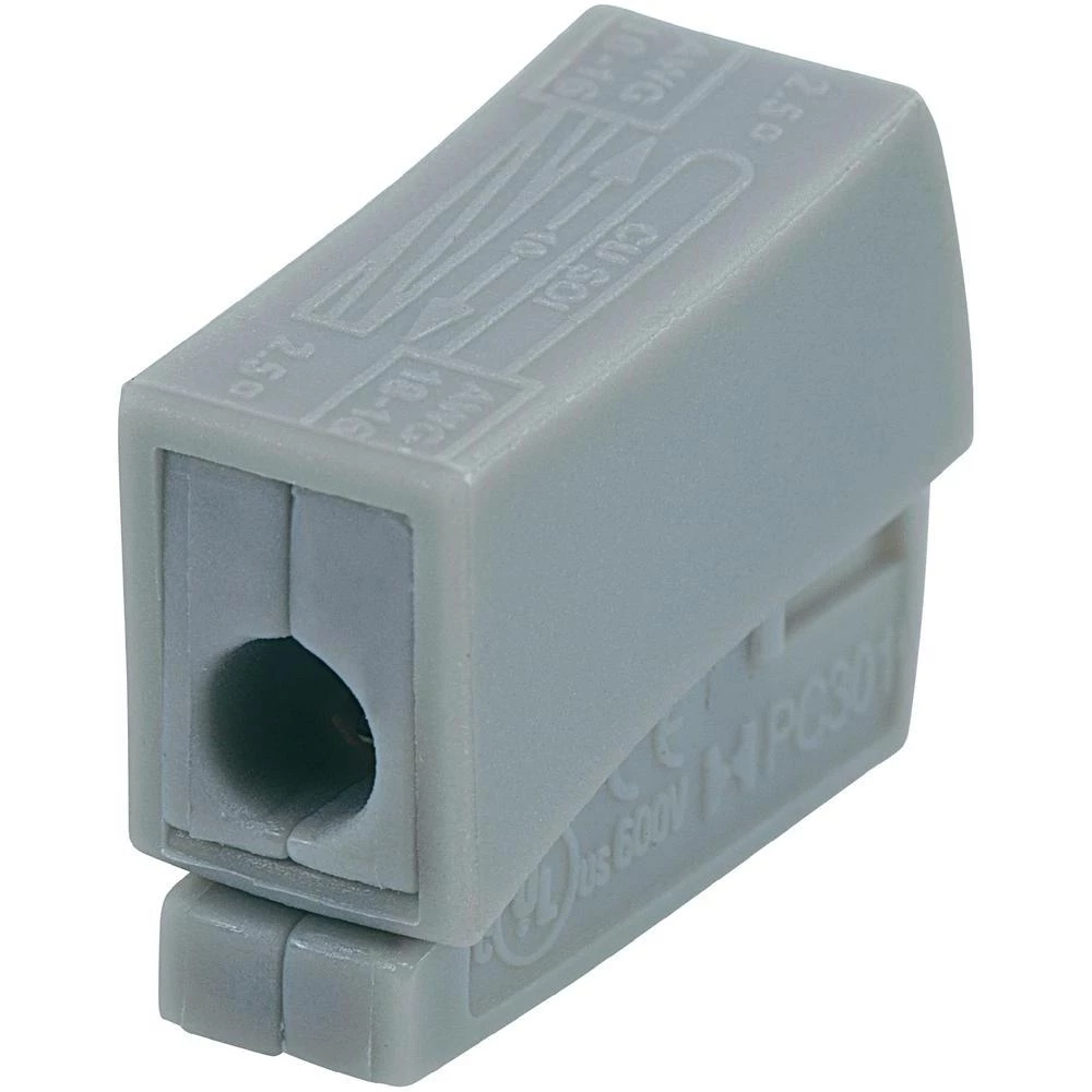 Stezaljka za svjetiljke, presjek: 0,5-2,5 mm2, 24 A , siva slika