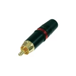 Rean AV NYS373-2-Činč konektor, muški, ravni kontakti, broj polova: 2, crn/crven