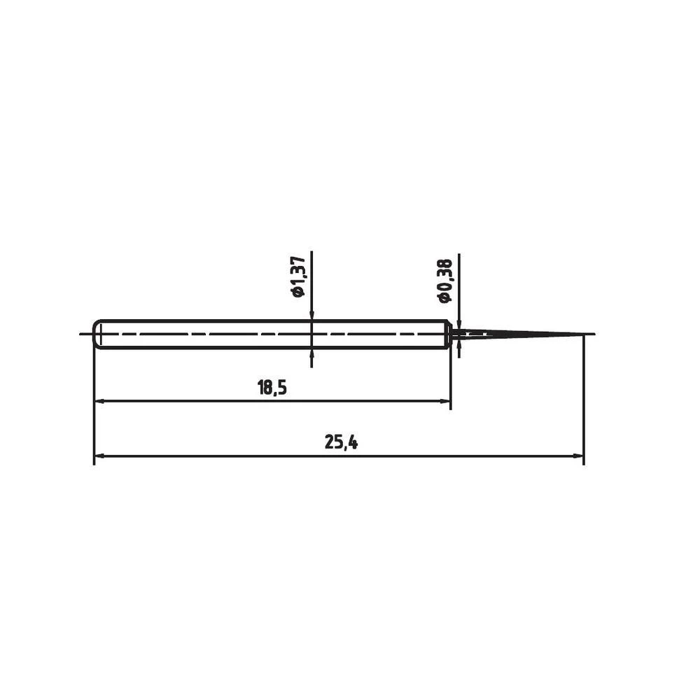 Precizni testni zatik 1015-BS-0,7NAU-0,38 PTR slika