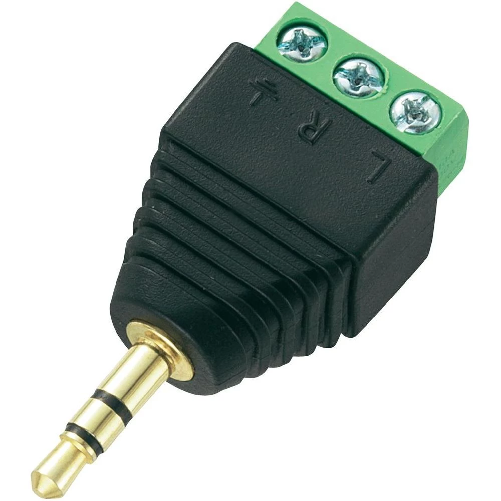 Conrad LT-PJ-3.5-JACK utikač, 3.5mm, broj polova sa ravnim kontaktima: 3/stereo, slika