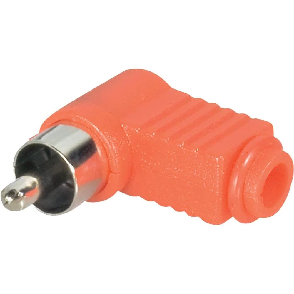 BKL Electronic 72142/T-Činč konektor, muški, kutni, broj polova: 2, crven, 1 kom slika