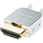 BKL Electronic 905004-Konektor HDMI, muški, broj polova za horizontalnu montažu: