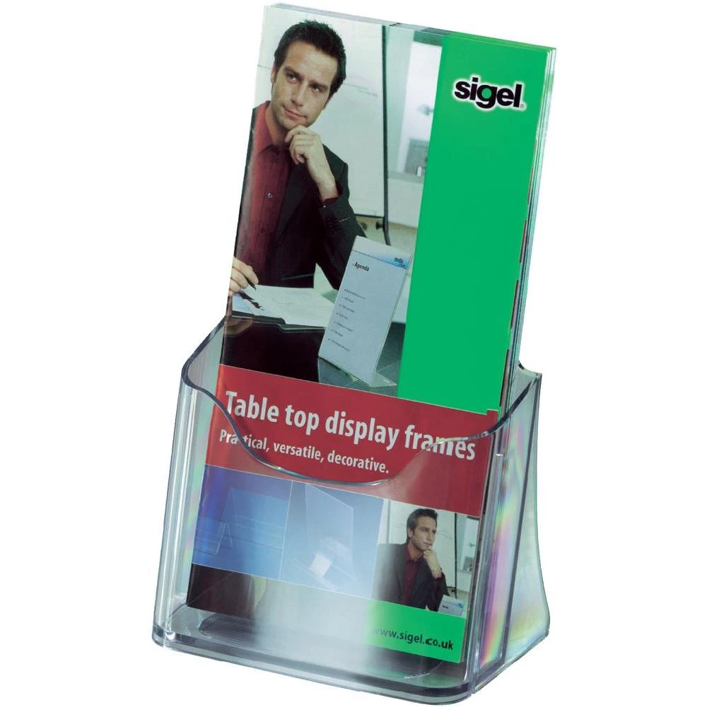 Stolni stalak za letke, 1 ladica, vertikalni DIN-format Sigel slika