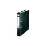 Plastični registrator Leitz, otvaranje za 180°, uski, črn 10151095