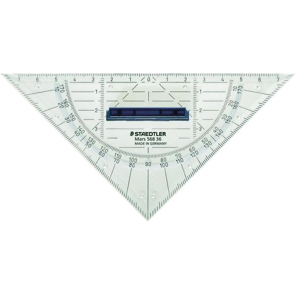 Trokut kutomjer kombi geo, proziran, 16 cm 568 36 Staedtler slika