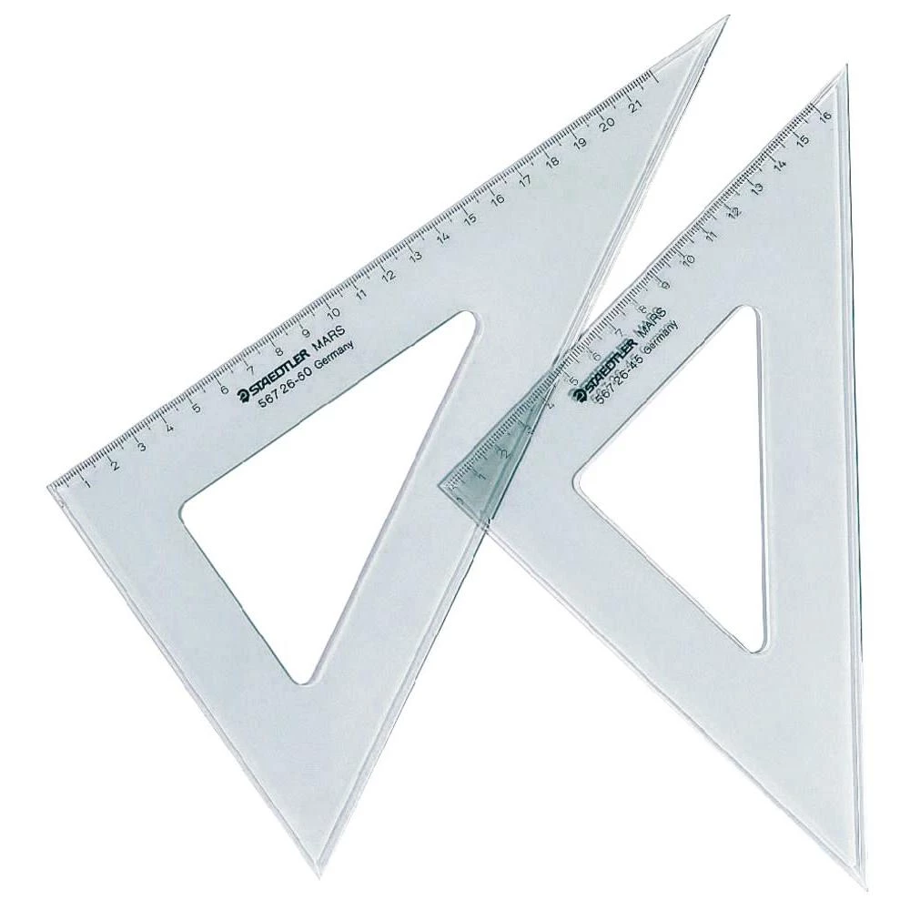 Trokut za tehničko crtanje, plastični, 26 cm, 60°/30° 567 26-60 Staedtler slika