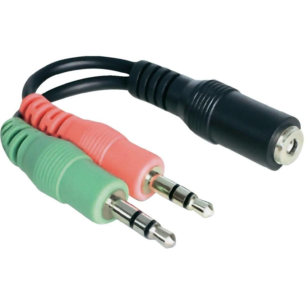 Delock-JACK audio adapter [2x JACK utikač, 3.5mm - 1x JACK utičnica, 3.5mm] zele slika