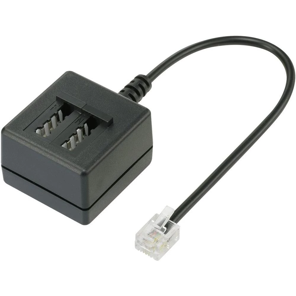 Telefonski (analogni) priključni kabel [2x RJ11 utikač 6p4c - 1x TAE-N spojka, T slika