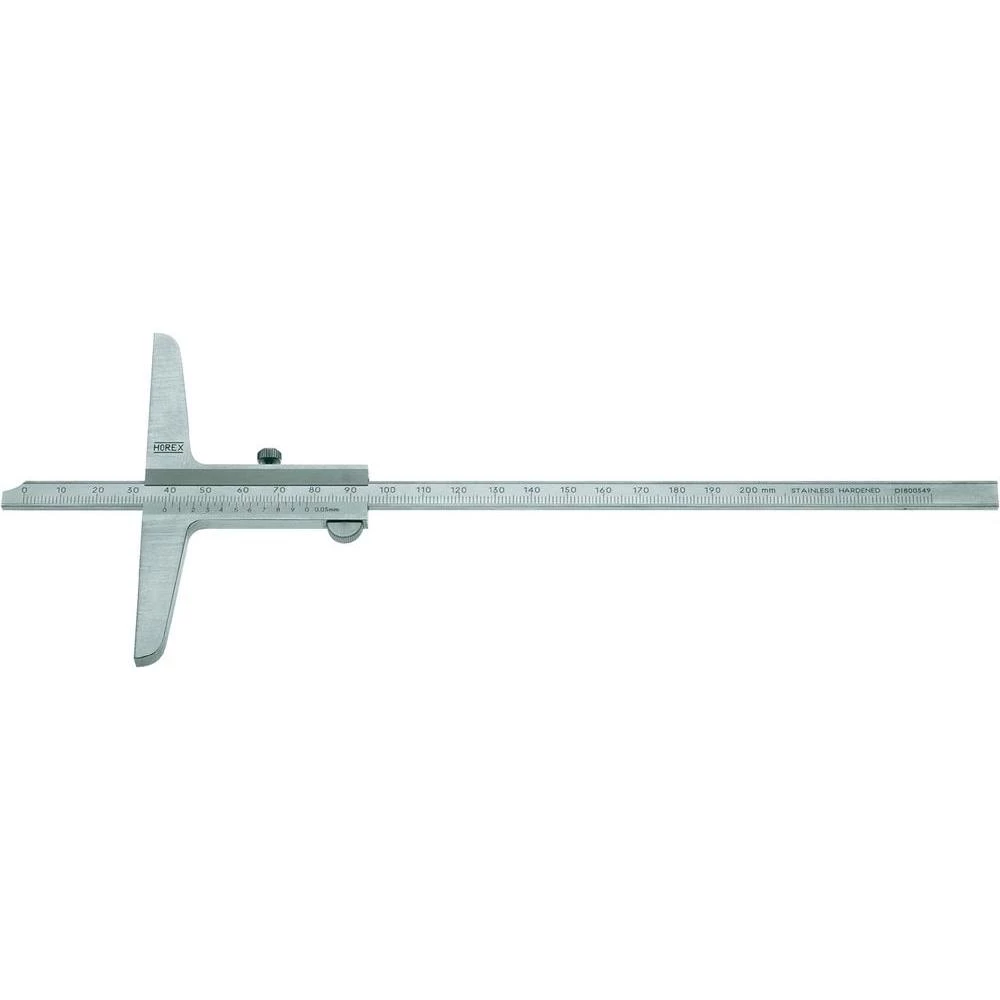 Kljunasto merilo za dubinu Horex 2248522, DIN 862, mjerilno slika