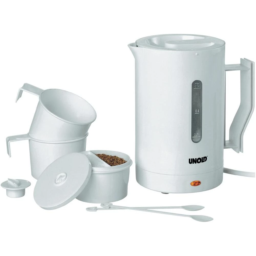 Kuhalo za vodu Unold 8210 komplet za putovanje, bijela slika