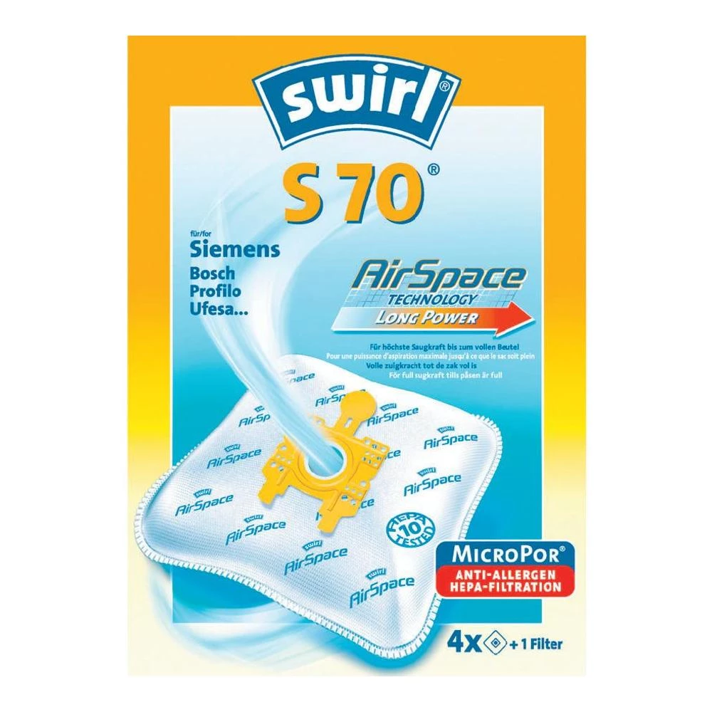 Vrećice za usisavač Swirl AirSpace S 70 4006508191383 slika