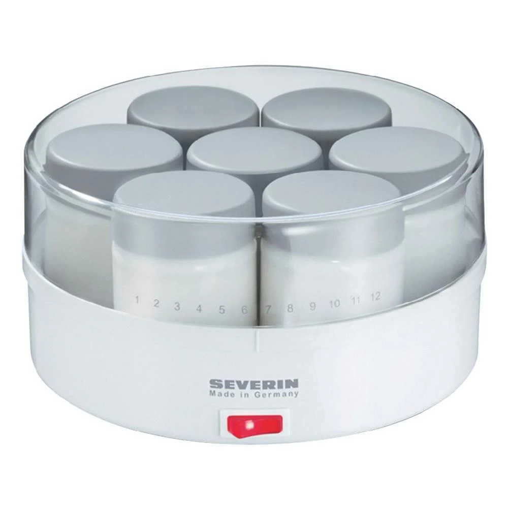 Aparat za izradu jogurta Severin JG 3516, 7 čaša, bijelo-sive boje, pribl. 13 W slika