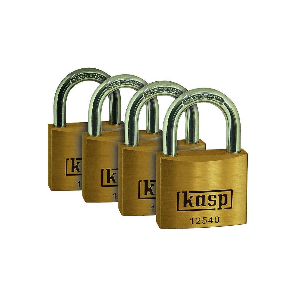 Lokot KASP serije 125 K12540D4, mesing, 40mm, s istim ključevima, 4 komada slika