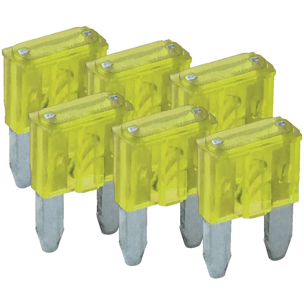 Mini plosnati osigurači Wentronic, 20 A, 6 komada 20391 slika