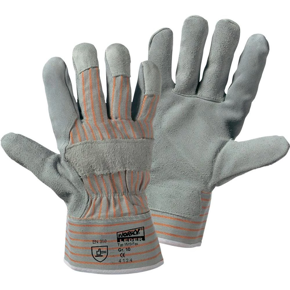 Rukavice Worky Fox Top 1519, veličina 10, gornji materijal: goveđa koža/pamuk slika