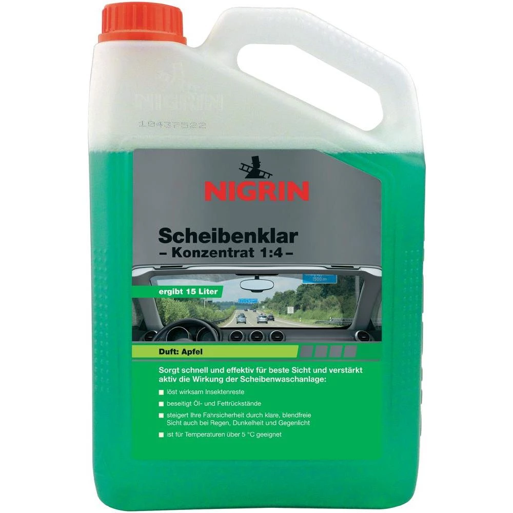 Koncentrirano sredstvo za čišćenje stakla Nigrin 73136, 1:4, 3 l slika