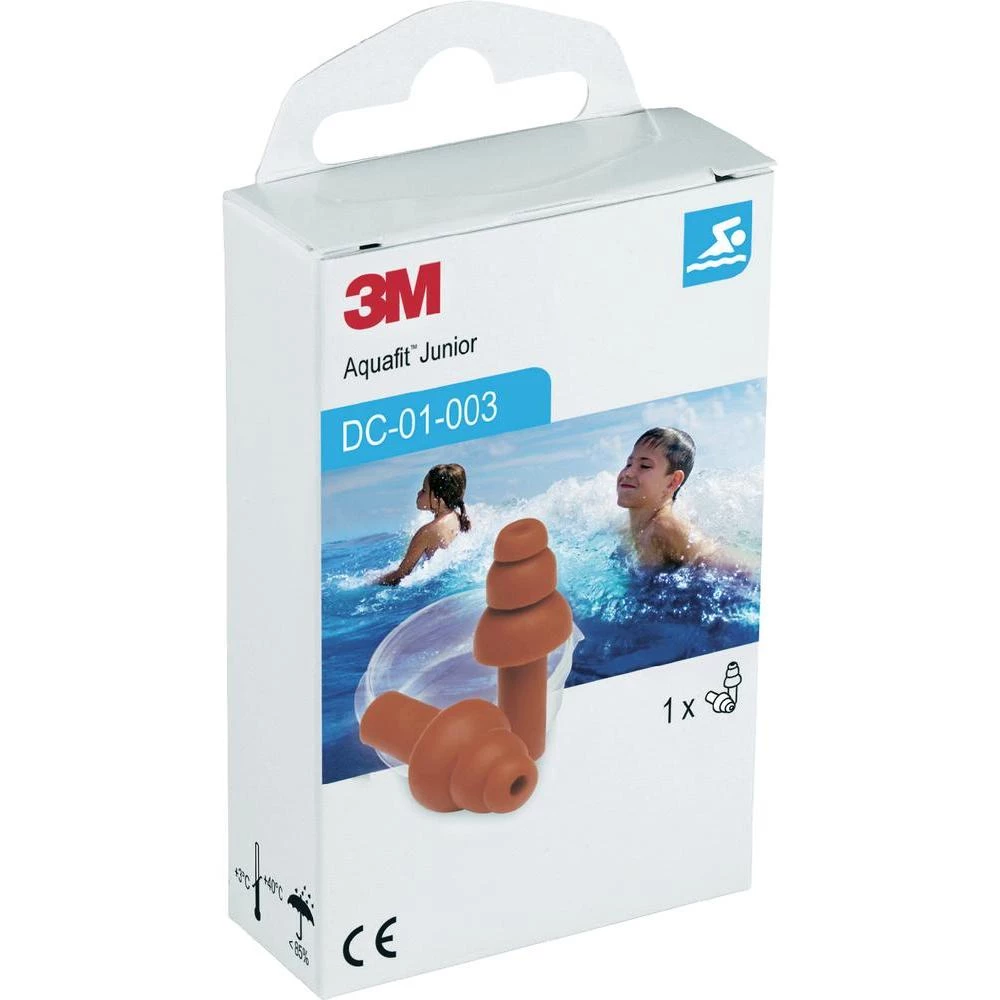 Ušni čepići za zaštitu sluha 3M E-A-R Aquafit Junior, XA007703664, 1 par slika