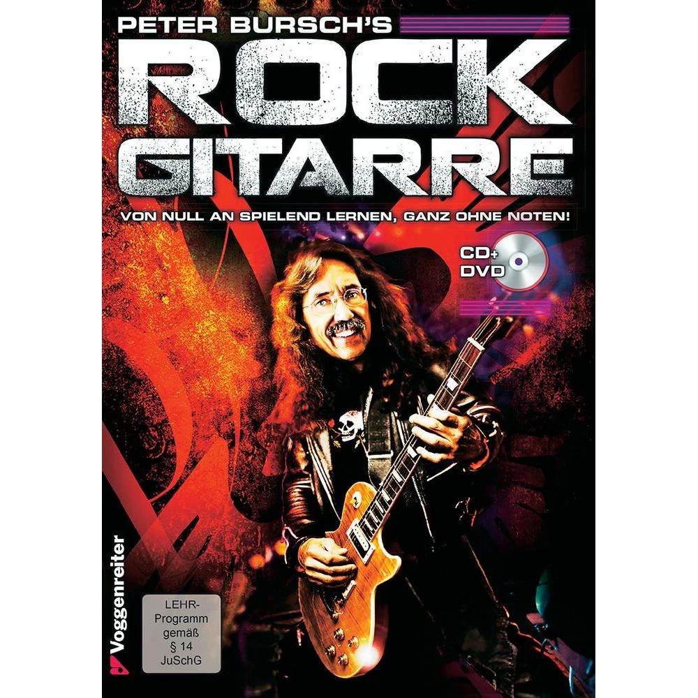 Knjiga za učenje sviranja Voggenreiter Peter ButschÂ´s Rock Gitara CD i DVD s le slika