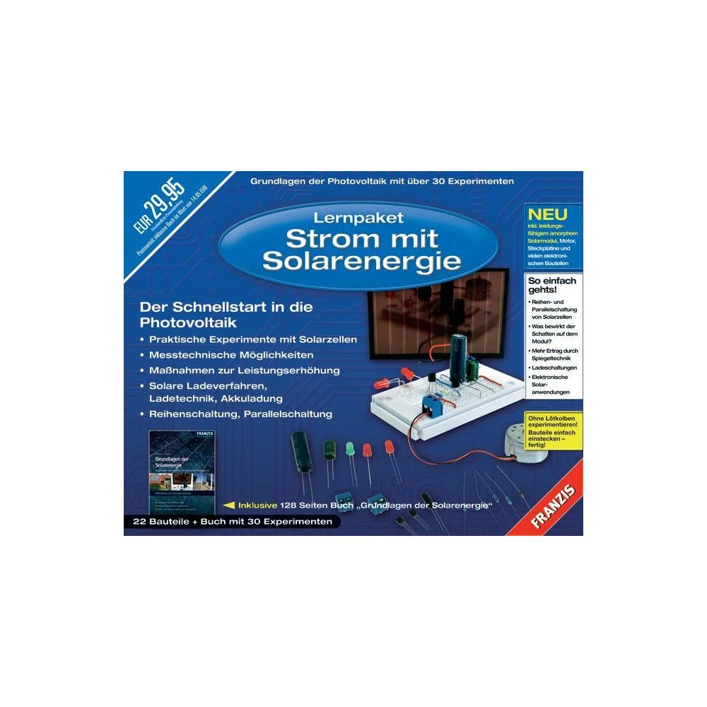 Franzis paket za učenje Struja pomoću solarne energije od 14 godina Franzis Ver slika