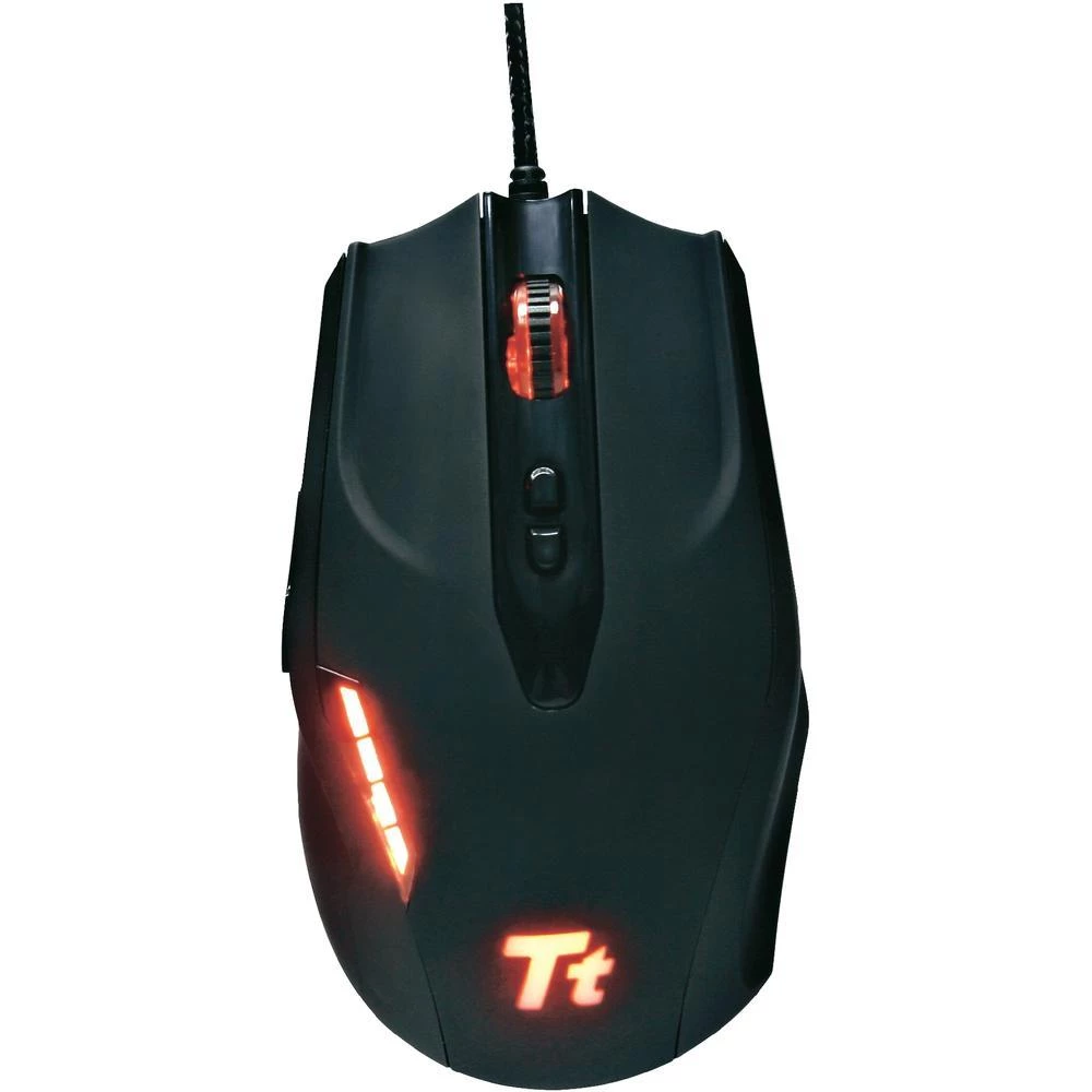 USB miš za igrače laserski TT eSports Black podesiva težina crni BLK002DTA slika