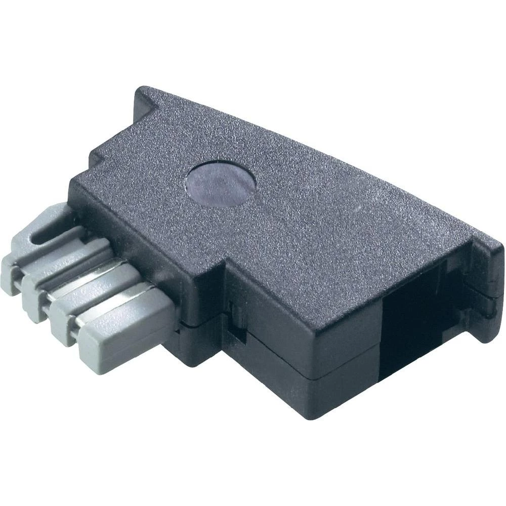 Telefonski (analogni) adapter [1x TAE-N utikač - 1x RJ11 utikač 6p4c] 0 m crni slika