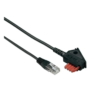 DSL priključni kabel [1x TAE-F utikač - 1x RJ45 utikač 8p2c] 6 m crni Hama 40648 slika