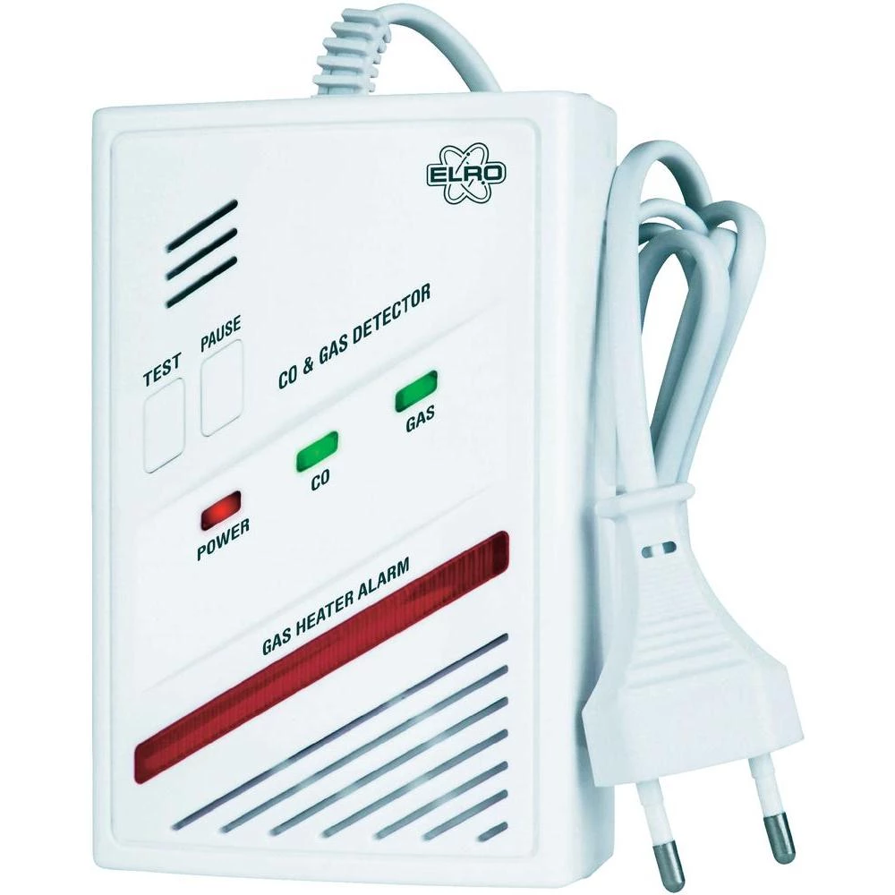 Detektor plina ELRO RM337 pogon na struju detektira ugljični monoksid, butan, me slika