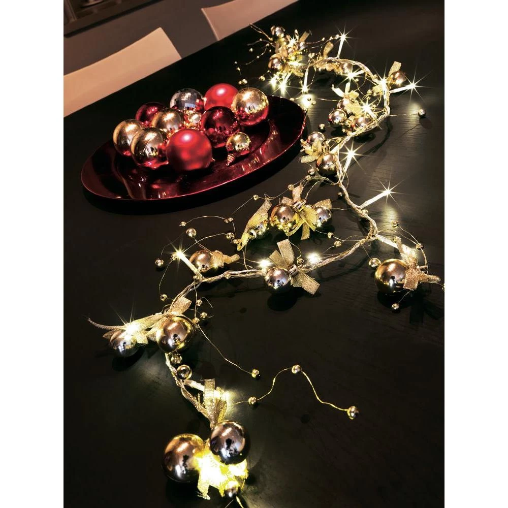Motiv-svjetlosni lanacbiseri, za unutraçnju upotrebu 20 LED Warm-bijeli 414 cm K slika