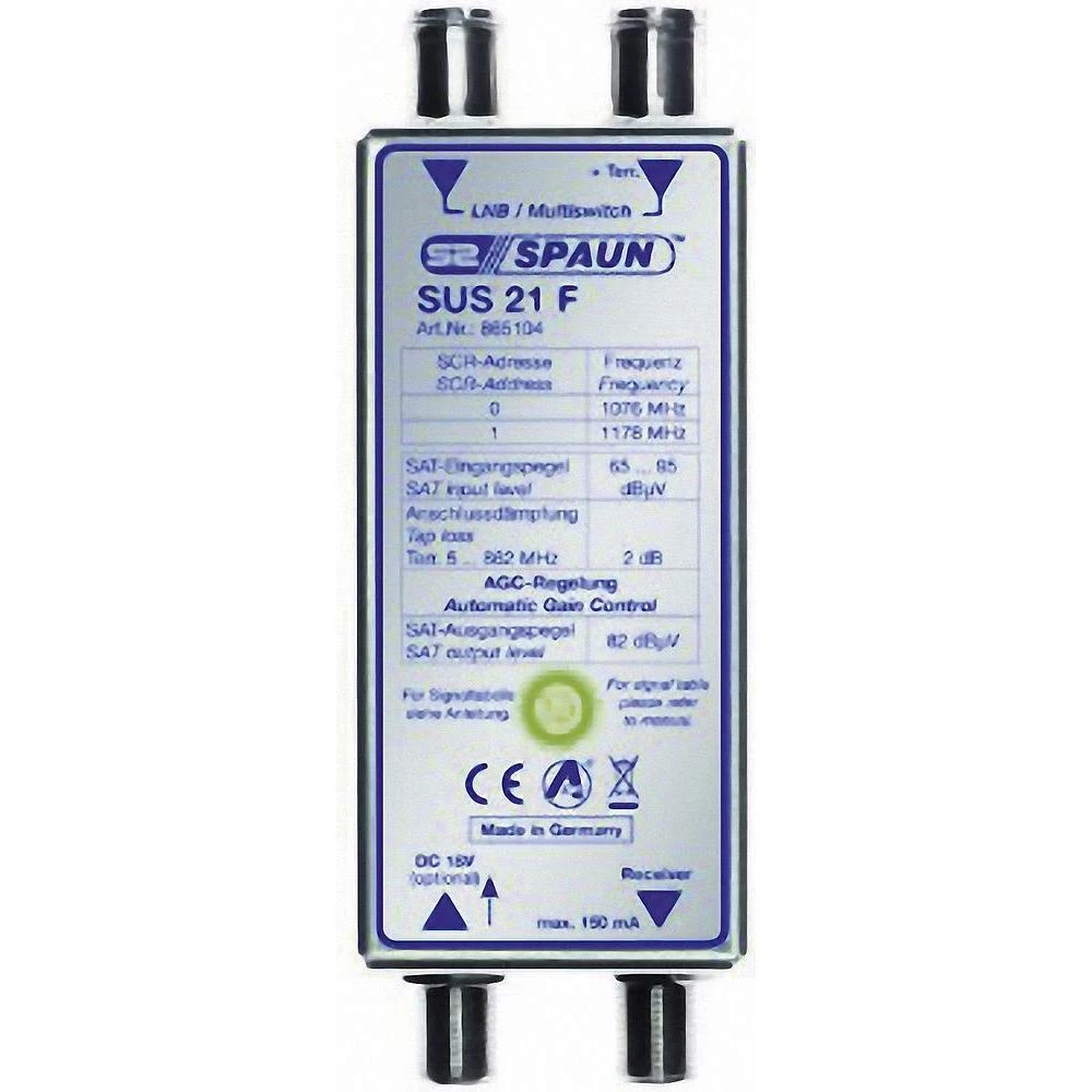 SAT multi prekidač Unicable Spaun UNiSEqC SUS 21 F ulazi (multi prekidač): 2 (2 slika