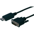 DisplayPort/DVI priključni kabel [1x DisplayPort-utikač <=> 1x DVI-utikač 24+1-p slika