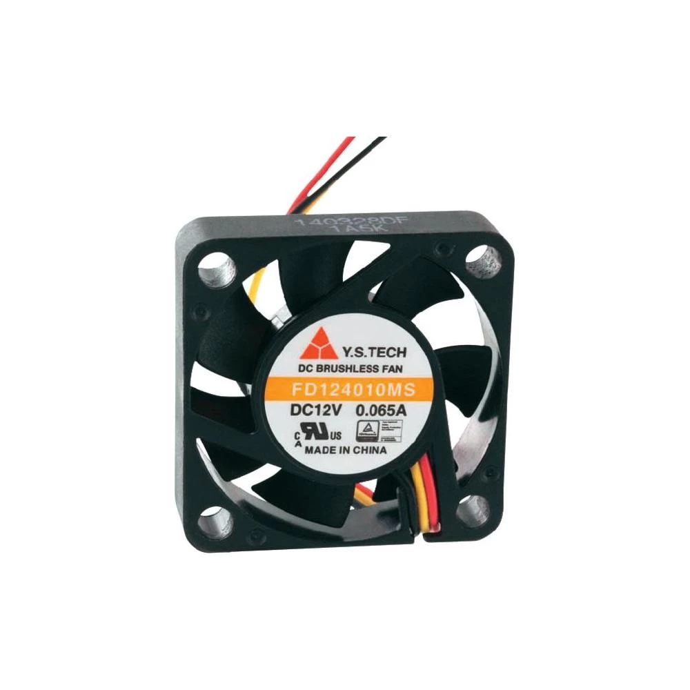 Axiallüfter (Industrie) 12 V/DC 9 m?/h (Š x V x D) 40 x 40 x 10 mm FD124010MS(1 slika