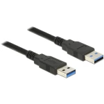 Delock USB kabel USB 3.2 gen. 1 (USB 3.0) USB-A utikač, USB-A utikač 1.50 m crna 85061