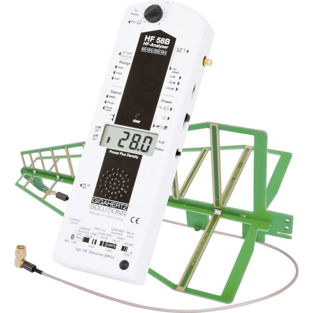Gigahertz HF 58B Analizator visokih frekvencija, mjerač elektrosmoga 800 MHz - 3.3 GHz / - Gigahertz Solutions slika