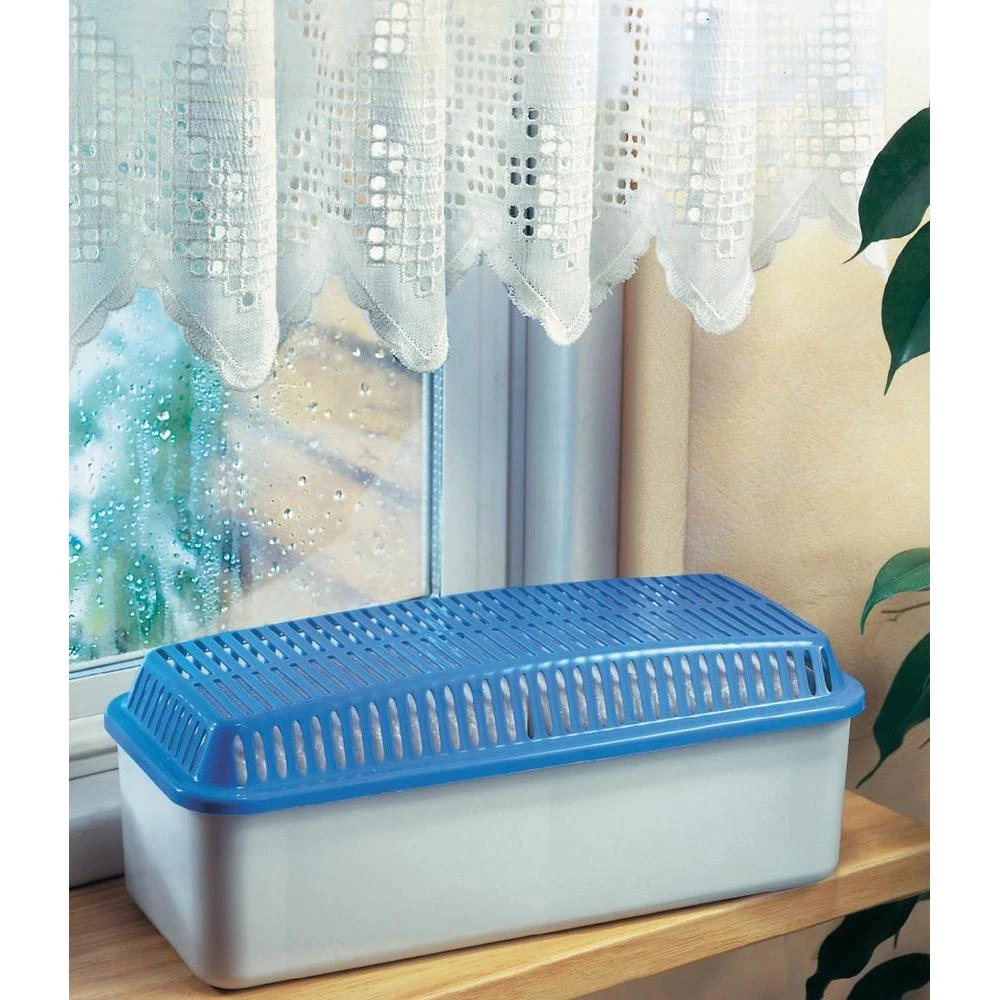 Granulatni odvlaživač zraka 50 m2 sivo-plavi Wenko odvlaživač prostorija 700g slika