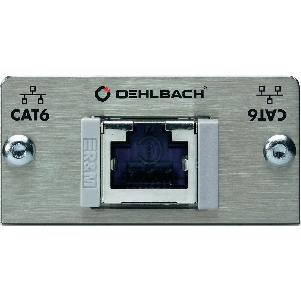 RJ45 strujni adapter CAT 6 [1x RJ45 utikač - 1x RJ45 utikač] 0 m Oehlbach srebrni slika