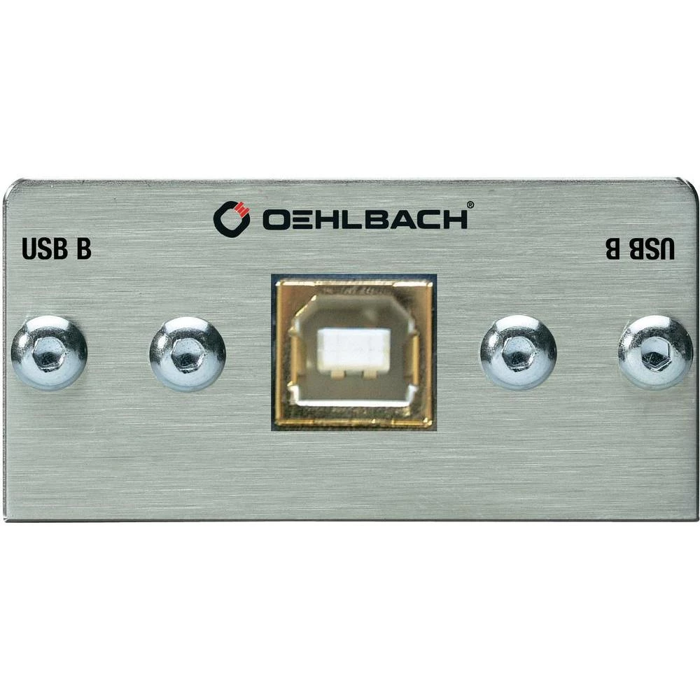 USB 2.0 adapter [1x USB 2.0 utikač B - 1x USB 2.0 utikač B] srebrni pozlaćeni kontakti Oehlbach slika